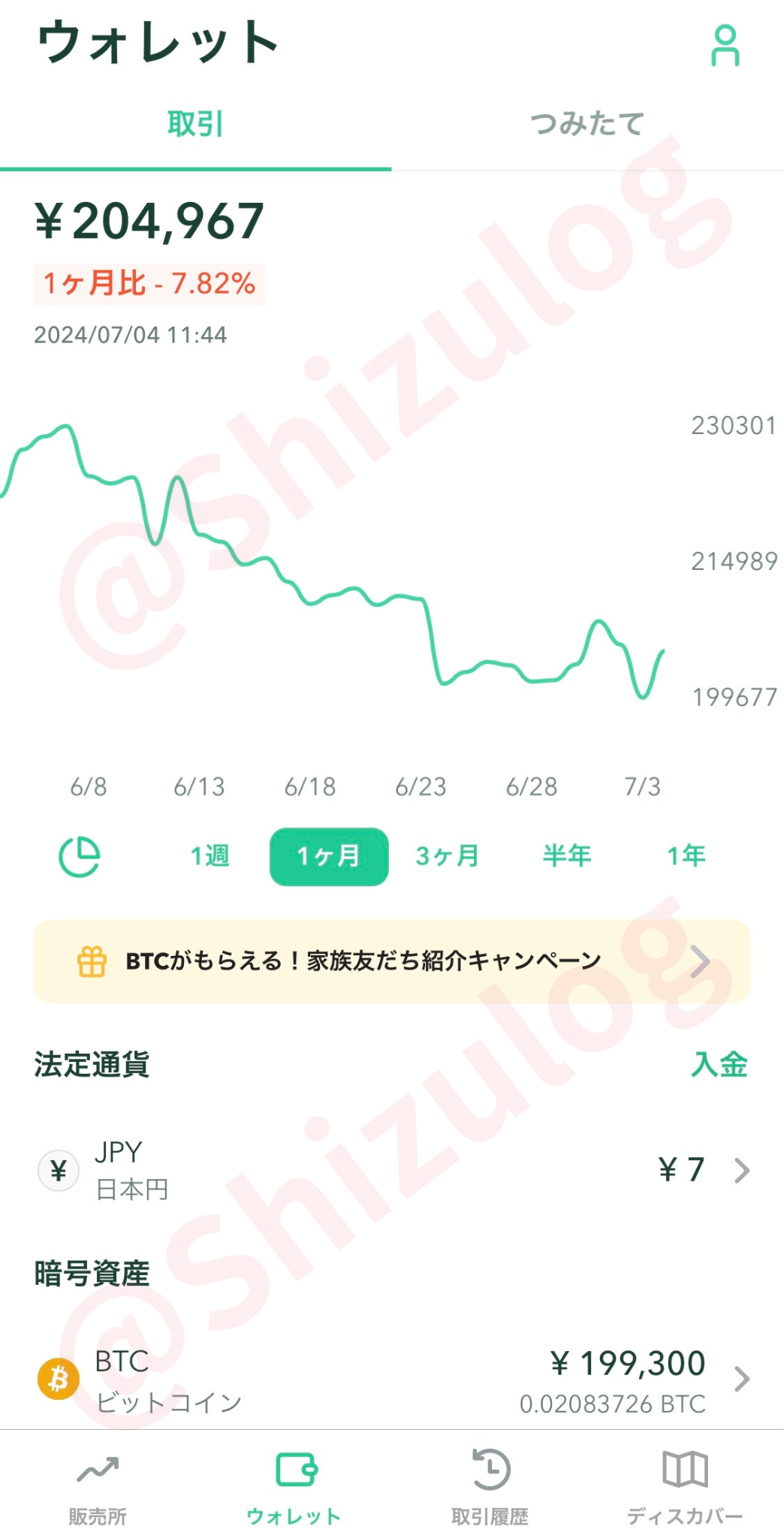 20240704 Coincheck取引ウォレット