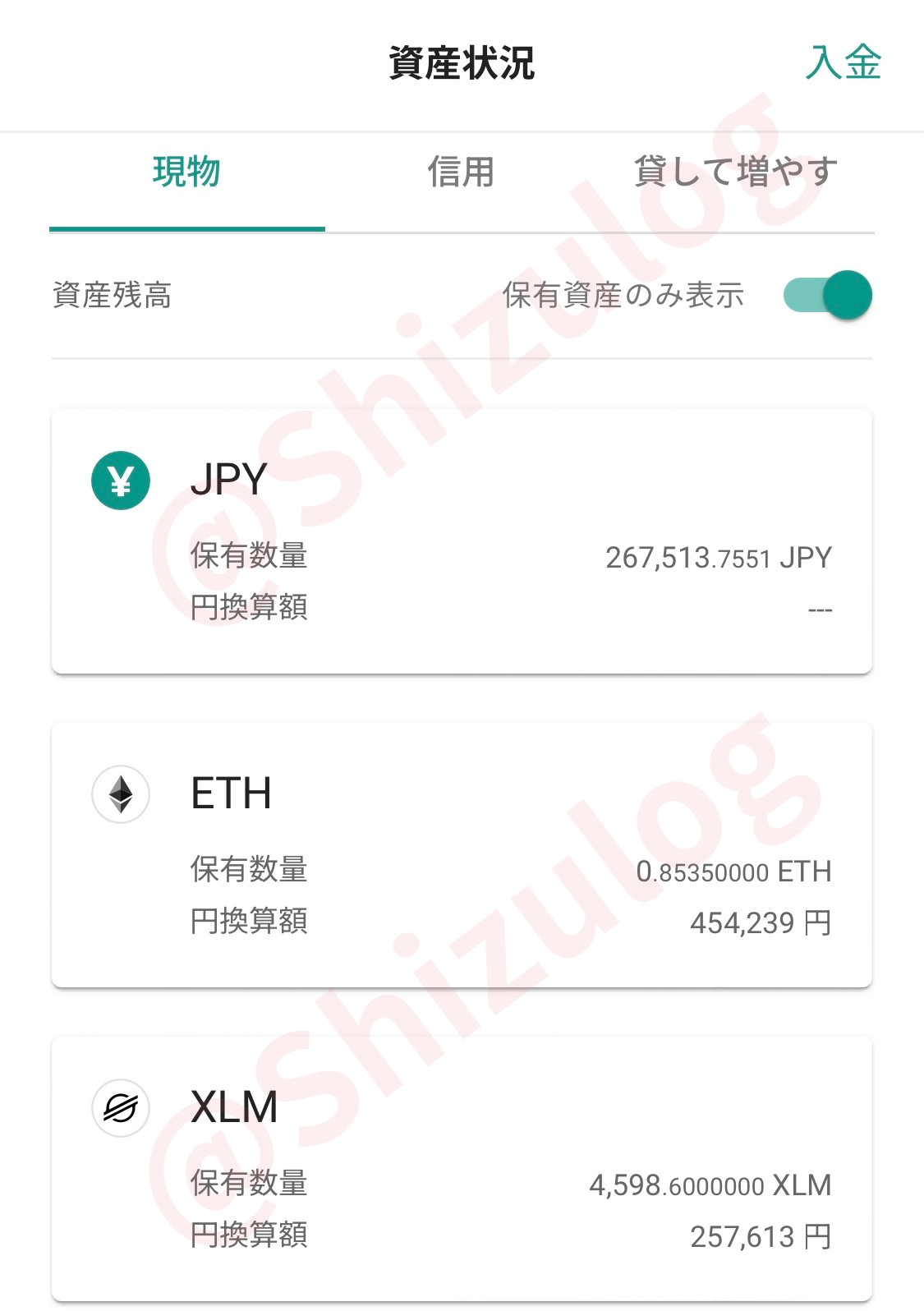 ビットバンク取引ウォレット｜平凡OLの仮想通貨運用log